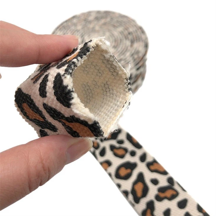 Leopard Print Webbing for Pet Collars